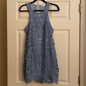 Blue lace mini dress only worn once for grad photos!